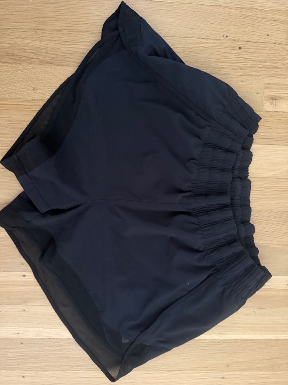 Athleta Black Women's Elastic Waist Running Shorts